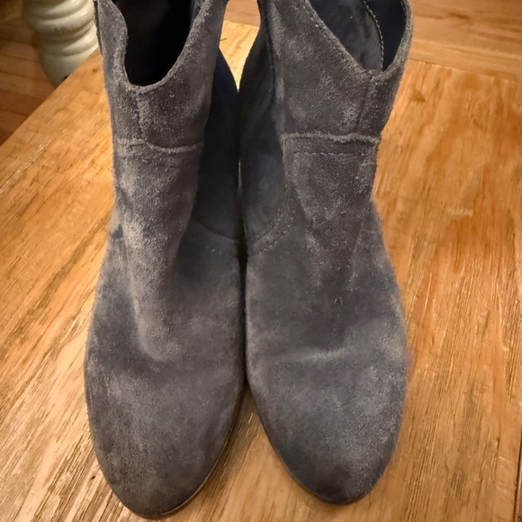 Sam Edelman Shoes - Sam Edelman Blue Gray Ankle Booties with Suede Finish Love this Well Worn look💙